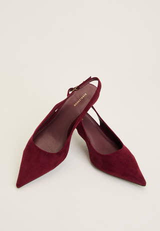 Pointy Slingback Red