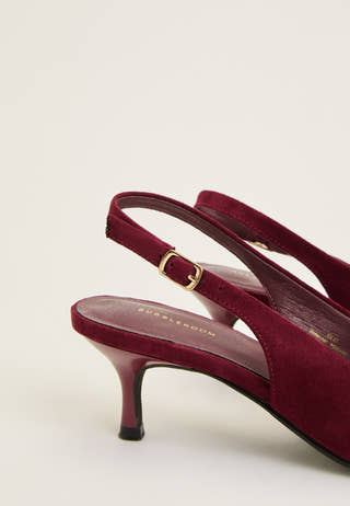 Pointy Slingback Red