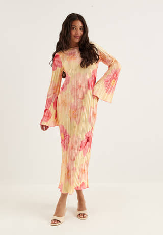 Pleated Frill Dress