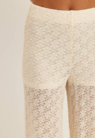 Wide Lace Trousers