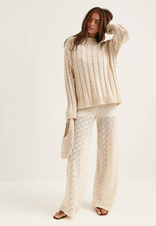 Wide Lace Trousers