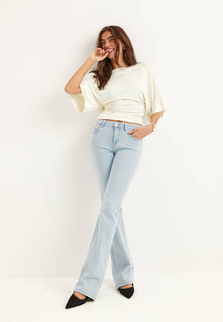 Wide Sleeve Fitted Tee