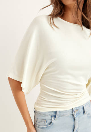 Wide Sleeve Fitted Tee