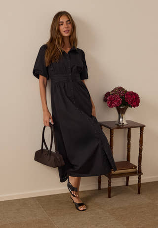 Waist Detail Cotton Dress