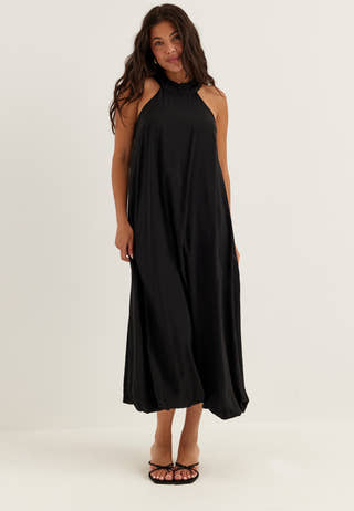Halter Neck Balloon Dress