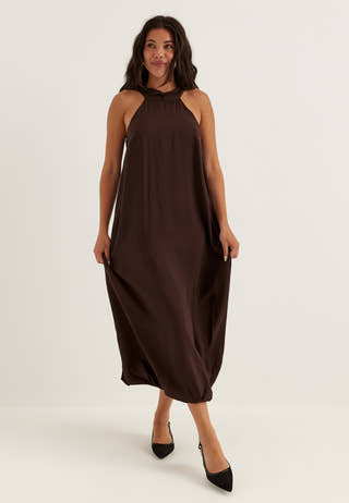 Halter Neck Balloon Dress