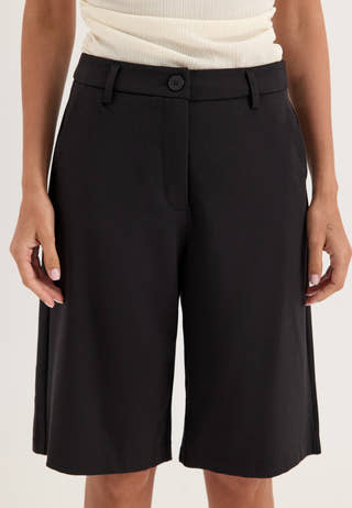 High Waist City Shorts Black