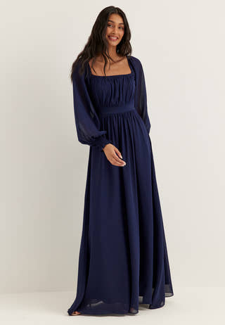 Multi Way Chiffon Maxi Dress Blue