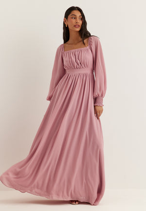 Multi Way Chiffon Maxi Dress Purple