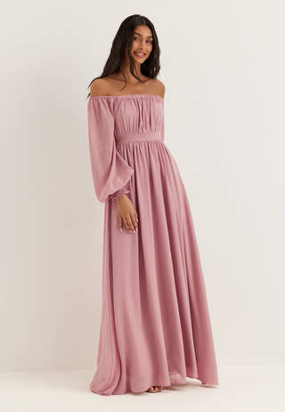 Multi Way Chiffon Maxi Dress Purple