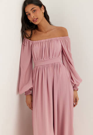 Multi Way Chiffon Maxi Dress Purple