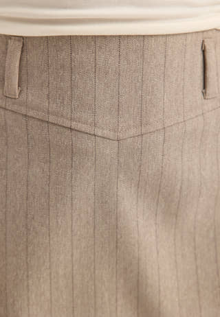 Mini Suit Skirt Striped