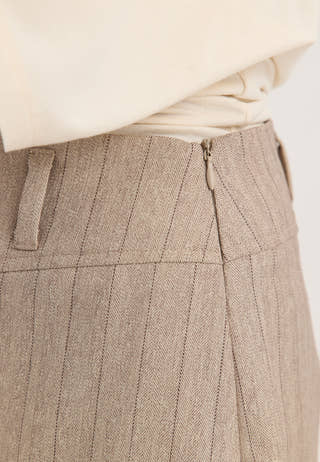 Mini Suit Skirt Striped