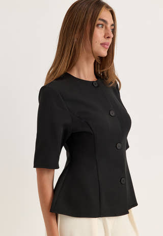 Suit Button Blouse