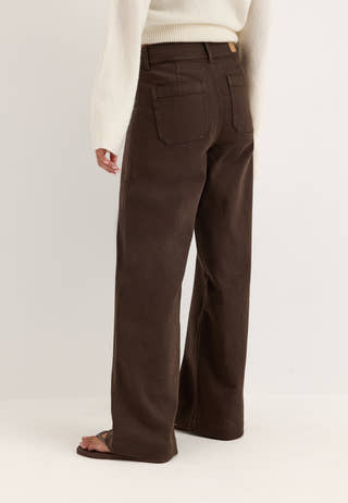 Frankie Front Pocket Jeans Brown