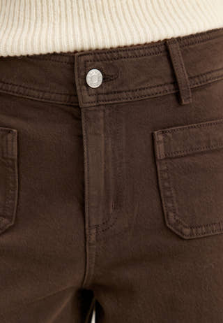 Frankie Front Pocket Jeans Brown