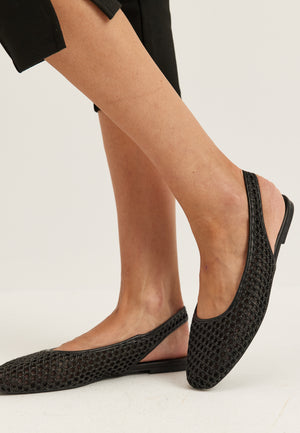 Onlakira-7 Woven Slingback Ballerina