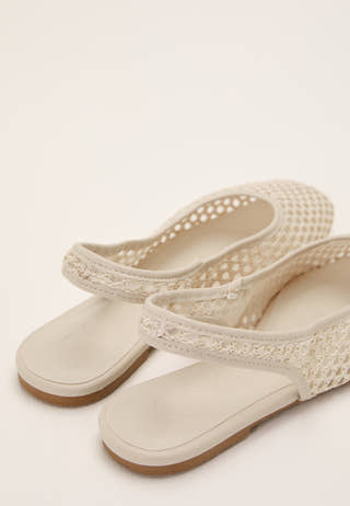 Onlakira-7 Woven Slingback Ballerina