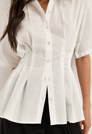 Short Sleeve Waist Shirt