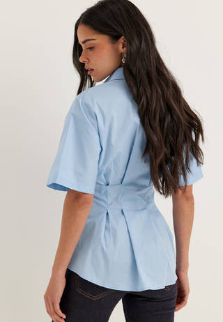 Short Sleeve Waist Shirt