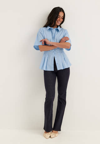 Short Sleeve Waist Shirt