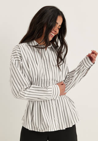 Long Sleeve Waist Shirt