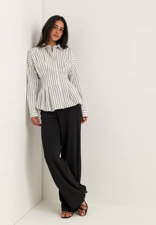 Long Sleeve Waist Shirt