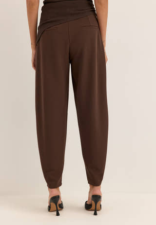Soft Suit Barrel Pants Brown