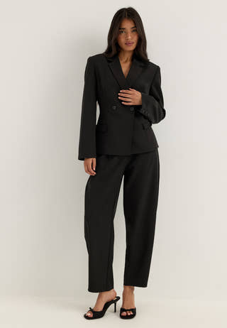 Shaped Blazer Black