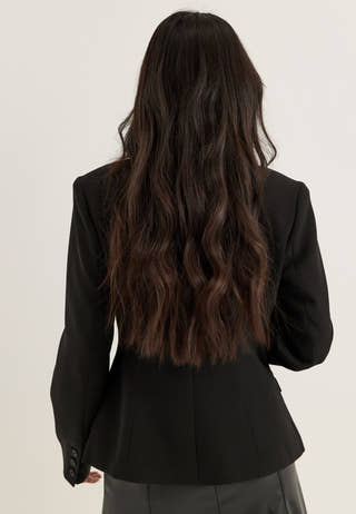 Shaped Blazer Black