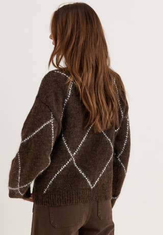 Knitted Cardigan Patterned