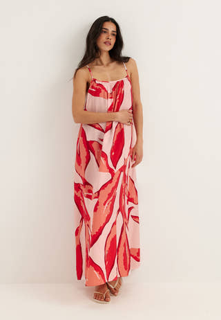 Objaggie S/L LO LONG DRESS
