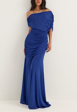 Off Shoulder Mesh Gown
