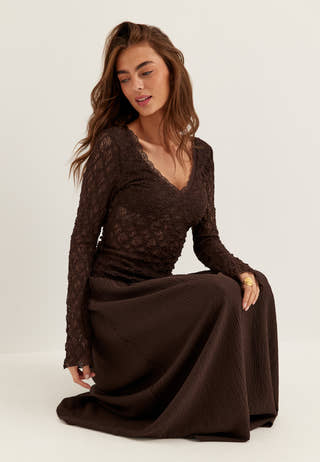 Soft Structure Maxi Skirt