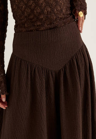 Soft Structure Maxi Skirt