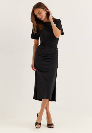 Gathered T-Shirt Dress