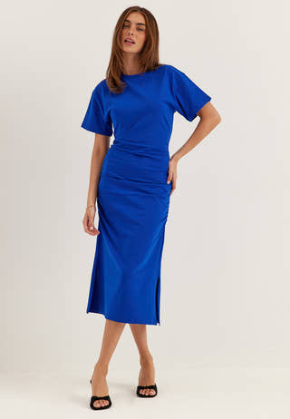 Gathered T-Shirt Dress