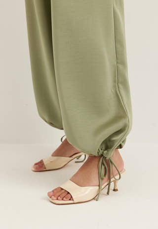 Objchilli Super Wide Pants Green