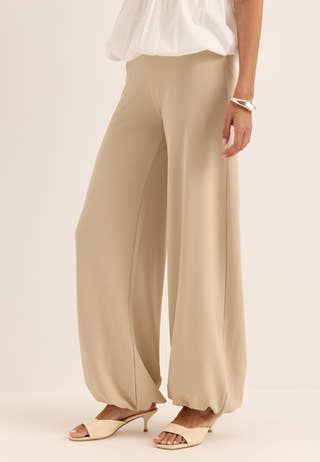 Soft Balloon Pants Beige