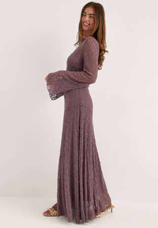 Lace Ankle Dress Purple