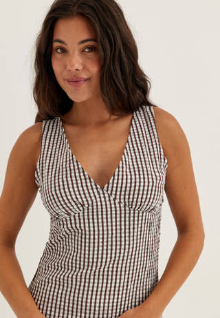 Viterni S/L V-NECK ANKLE DRESS