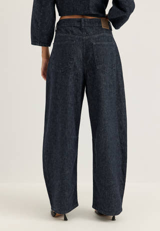 Slfloose Barrel Hanny Mw Jeans Blue