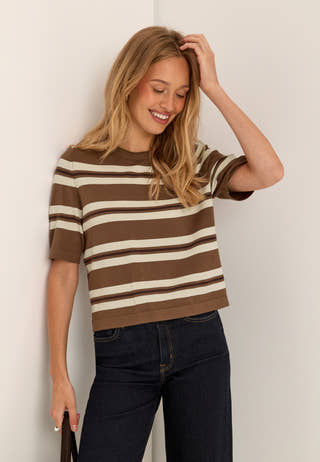 Vmsilje 2/4 O-NCK OVERSIZE PULLOVER Beige