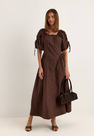 Yasmelvo 2/4 LONG DRESS Brown