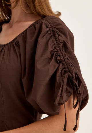 Yasmelvo 2/4 LONG DRESS Brown