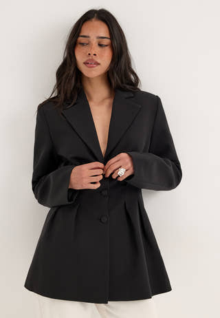 Shaped Blazer Black
