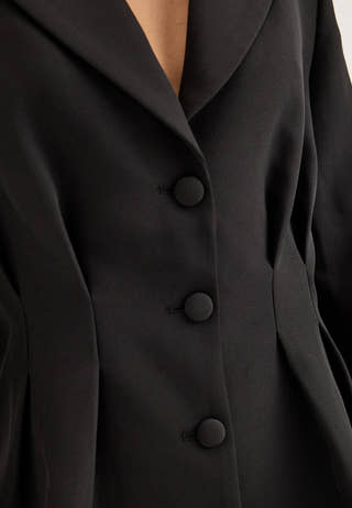 Shaped Blazer Black