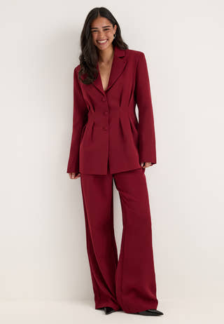 Shaped Blazer Red