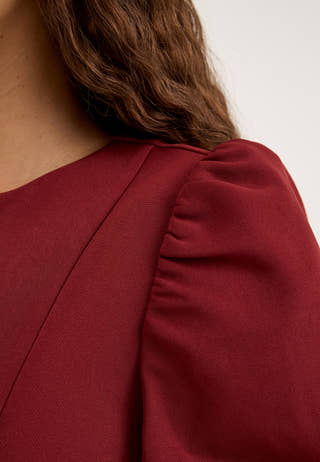 Shaped Blouse Red