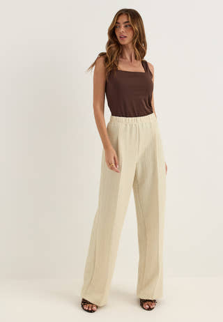 Pcamandia Hw Pants Beige